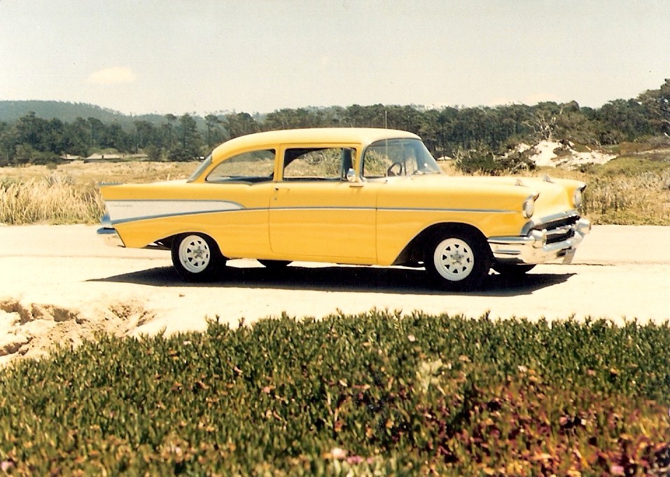 Chuck Shew 1957 Chevy at Pebble Beach, California This is what it looked like shortly after buying my 57 Chevy.